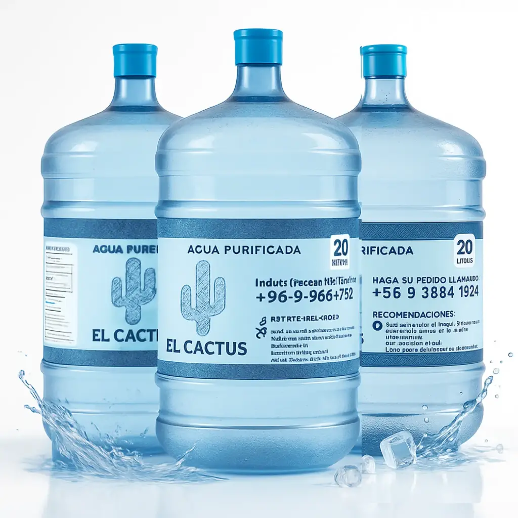 3 X RECARGA DE AGUA PURIFICADA DE 20 LITROS