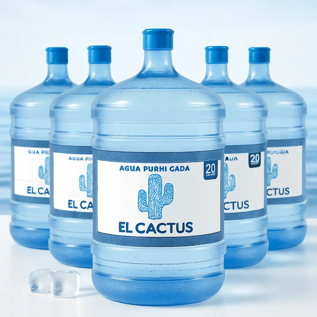 5 X RECARGA DE AGUA PURIFICADA DE 20 LITROS